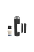 Karaca Thermosteel Nature Bardaklı Çelik Sızdırmaz 550 ml Termos Siyah thumbnail 2