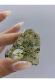 gemsartdeco Koleksiyonluk Epidotlu Kuvars Doğaltaş thumbnail 3