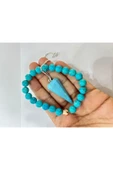 gemsartdeco Turkuaz Doğaltaş Bileklik & Pandül 2'li Set thumbnail 2