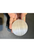gemsartdeco 6 cm Selenit Spiritüel Disk Bardak Altlığı Hediyelik thumbnail 2