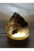 gemsartdeco Dumanlı Kuvars Doğaltaş Radyasyonsavar Derin Uyku Lambası thumbnail 1
