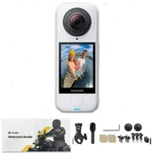 Insta360 X5 Aksiyon Kamerası - Motosiklet Kiti Beyaz thumbnail 1