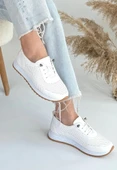 Tone Beyaz Cilt Bağcıklı Spor Ayakkabı thumbnail 1