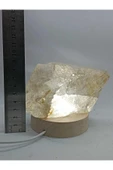 gemsartdeco Kristal Kuvars Doğaltaş Ham Kütle Huzur Lamba thumbnail 5