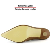 Erkan Saçmacı Suzanna Taba Hakiki Dana Derisi Sivri Burun Klasik İnce Topuklu Ayakkabı thumbnail 7