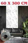 60cmx300cm Tek Parça Yapışkanlı Rulo Mermer Desenli Duvar Paneli Kağıdı Silinebilir CF-1060-ALYA thumbnail 2