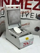 Sönmez Vakum 177 Oval Karton Tabak Kapatma Yapıştırma Makinesi thumbnail 1