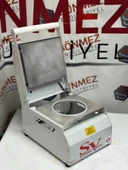 Sönmez Vakum 20 Cm Yuvarlak Karton Tabak Kapatma Makinesi Salata Makarna Paketleme Makinesi thumbnail 4