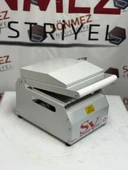 Sönmez Vakum 20 Cm Yuvarlak Karton Tabak Kapatma Makinesi Salata Makarna Paketleme Makinesi thumbnail 6