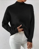 MDB Kadın Uzun Kollu Balıkçı Yaka Triko Bluz thumbnail 3