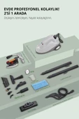 Kiwi Kazanlı Ütüye Dönüşebilen Buharlı Temizlik Makinası KSC-4218 2000W / ml, 15 Aksesuar Beyaz thumbnail 2