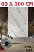 60cmx300cm Tek Parça Yapışkanlı Rulo Mermer Desenli Duvar Paneli Kağıdı Silinebilir CF-1003-KYRA thumbnail 1