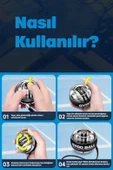 Güç Topu Gyro Ball El Bilek Egzersiz Topu Wrist Ball Otomatik Jiroskop Kol Kuvvet Spor Ekipmanı thumbnail 4