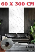 60cmx300cm Tek Parça Yapışkanlı Rulo Mermer Desenli Duvar Paneli Kağıdı Silinebilir CF-1035-MIRA thumbnail 2