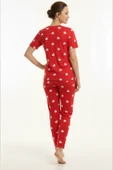 Kalp Desenli Pamuklu Pijama Takımı thumbnail 5