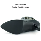 Erkan saçmacı Siyah Rugan Hakiki Dana Derisi Tokalı Fermuarlı Sivri Burun İnce Topuklu Günlük Bot thumbnail 4