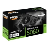 INNO3D GeForce RTX 5060 TWIN X2 OC V2 8GB GDDR7 128bit DLSS 4 Ekran Kartı thumbnail 3