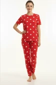 Kalp Desenli Pamuklu Pijama Takımı thumbnail 1