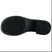 Erkan saçmacı  Siyah Rugan Bağcıklı Fermuarlı Kürk Astarlı Yuvarlak Burun Kalın Topuklu Günlük Bot thumbnail 3