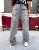 Ultra Premium Crystal Stone Baggy Kot Pantolon thumbnail 5