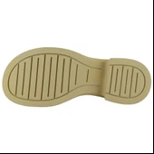 Erkan saçmacı  Bej Rugan Streç Taşlı Tokalı Yuvarlak Burun Kalın Topuklu Günlük Bot thumbnail 3