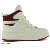 Erkan saçmacı ] Bej Bordo Vegan Bağcıklı Kürk Astarlı Yuvarlak Burun Günlük Bot thumbnail 2