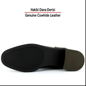 Erkan saçmacı  Kahverengi Hakiki Dana Derisi Tokalı Fermuarlı Yuvarlak Burun Kalın Topuklu Günlük Bot thumbnail 4