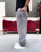 Ultra Premium Crystal Stone Baggy Kot Pantolon thumbnail 4