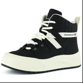 Erkan saçmacı  Siyah Vegan Bağcıklı Kürk Astarlı Yuvarlak Burun Günlük Bot thumbnail 1