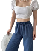 Beli Büzgülü Pantolon thumbnail 1