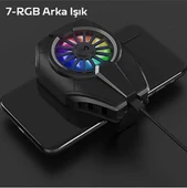 Memo DLO6 Cep Telefonu ve Tablet Soğutucu Rgb Led Soğutma Fanı thumbnail 3