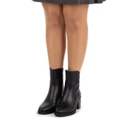 Kadın Hakiki Deri 7.5 cm Topuklu El Yapımı Günlük Şık Bot thumbnail 5