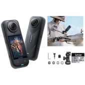 Insta360 X5 Aksiyon Kamerası Moto Ayna Kiti (128 GB) thumbnail 1