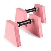 PS SPOR Ahşap Şınav Barı, Amut Barı, Paralel Bar (Pembe) thumbnail 1