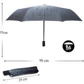 Marlux Yağmur Damla Desenli Otomatik Çanta Boy Bayan Şemsiyesi thumbnail 1