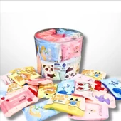 5 Paket 10 Yapraklı Islak Mendil Karışık Desen 11CM thumbnail 1