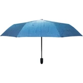 Marlux Yağmur Damla Desenli Otomatik Çanta Boy Bayan Şemsiyesi thumbnail 4