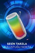 BTS-1953 RGB İşikli Radyolu Taşınabilir Bluetooth Hoparlör thumbnail 3