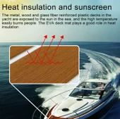 Eva Köpük Sahte Tik Güverte Zemin Kaplama 45x240 cm thumbnail 3