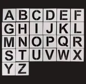 Tekrar Kullanılabilir Harf ve Sayı Boyama Şablonu 12,7cm 36 Adet thumbnail 4