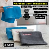 Technow 40x60cm Sihirli Mikrofiber Temizlik Bezi 3'lü Paket thumbnail 1