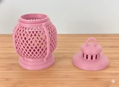 Mini Dekoratif Lantern Tealight Mumluk Pembe thumbnail 3