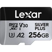 Lexar 256GB 205 MB/s Silver Plus Micro SD Hafıza Kartı thumbnail 2