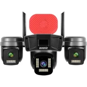 Avenir AV-S308 6mp 3 Kameralı Ptz Wifi Kamera thumbnail 2