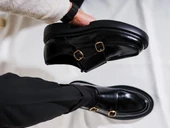 Tetri 0K575 Model Hakiki Deri El Yapımı Erkek Siyah Açma Casual Ayakkabı thumbnail 6