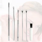 OLLEVRA 6 Parça Paslanmaz Çelik Kulak Balmumu Toplayıcı Çıkarıcı Temizleyici Bakımı Çubuk Seti thumbnail 5