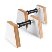 PS SPOR Ahşap Şınav Barı, Amut Barı, Paralel Bar ( Beyaz ) thumbnail 6