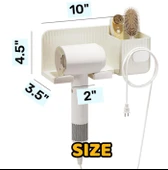 Minimalizm Duvara Monte Saç Kurutma Makinesi Tutucu thumbnail 3