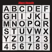 Tekrar Kullanılabilir Harf ve Sayı Boyama Şablonu 12,7cm 36 Adet thumbnail 2