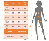 MDB Kadın Yüksek Bel Beli Lastikli Kargo Cep Detaylı Gabardin Pantolon thumbnail 4